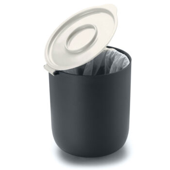 Lixeira de Plástico com Arame para Pia Cinza Arthi 19cm