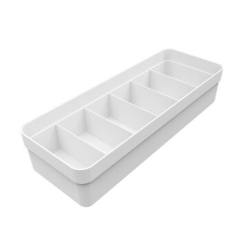 Organizador de Gaveta Multiuso Colmeia Logic G Branco 6 Divisórias OU