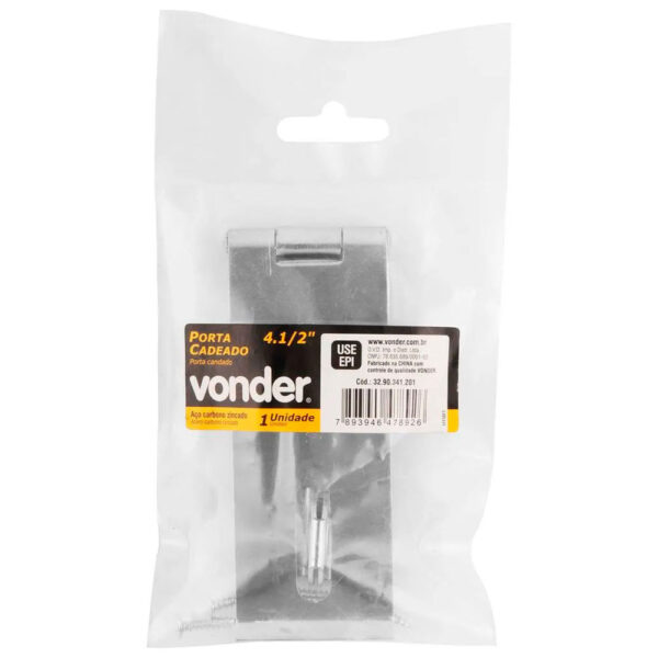 Porta Cadeado Zincado Vonder 4.1/2" - Imagem 2