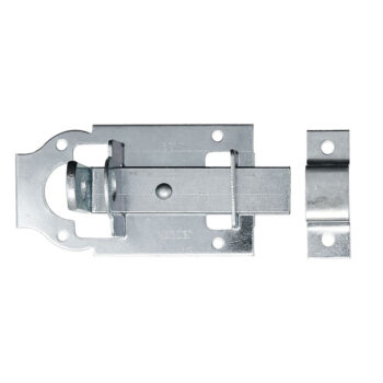 Fecho Chato com Porta Cadeado Zamac 4" Vonder