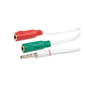 Cabo Adaptador P3 Macho X 2 P2 Fêmea Xcell