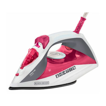 Ferro de Passar a Vapor e a Seco Black + Decker FX2200-BR Rosa e Cinza 127V