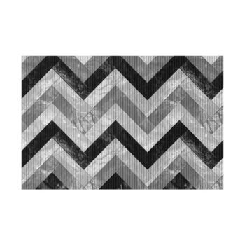 Tapete Passadeira de Cozinha Tropical Marmóre Cinza Kapazi 43cm x 1m