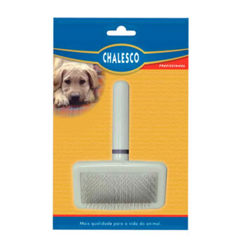 Rasqueadeira para Cachorro Cerdas de Inox Chalesco