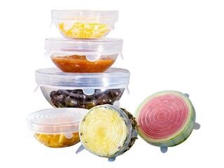 Kit Tampas de Silicone Universal Multiwork 6 Peças