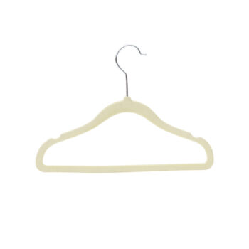 Cabide de Veludo Bege para Roupas Multiwork 3 unidades