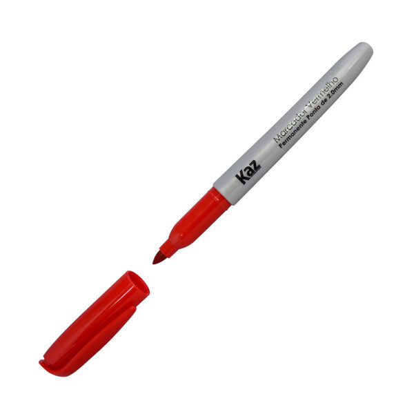 Caneta Marcadora Permanente Vermelho Kaz 2.0