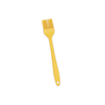 Pincel de Silicone Duplo Amarelo Oikos