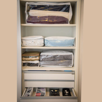 Organizador Multiuso TNT com Zíper Branco Praticita 40x30x10cm