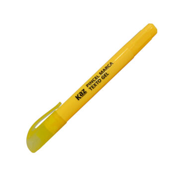 Marca Texto em Gel Amarelo Kaz