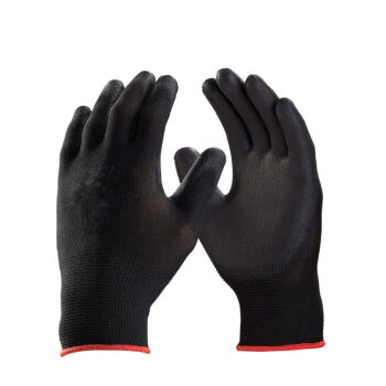 Luva Multitato de Poliamida Preta Fixtil