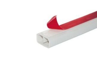 Canaleta Branca 20X10 C/Divisória E Fita Adesiva Steck