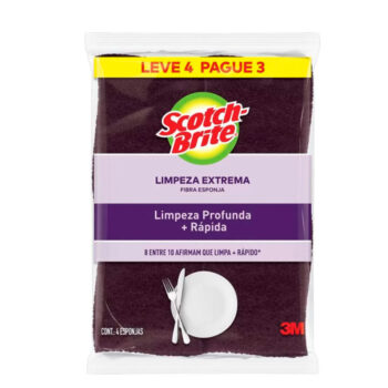 Esponja Multiuso Scotch Brite 3M 4 Unidades