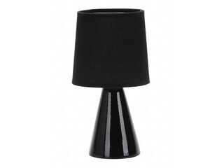 Abajur de Cerâmica 25cm Preto Taschibra