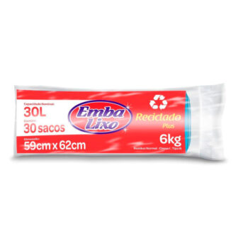 Saco de Lixo Azul 30L Embalixo 30 unidades