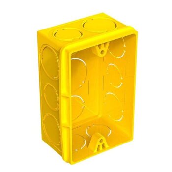 Caixa Embutir Plast.4X2 Am 5Un Tigr