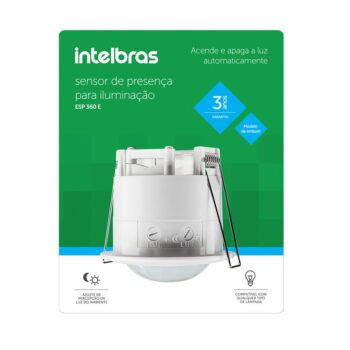 Sensor de Presença para Iluminação de Embutir ESP 360 E Intelbras