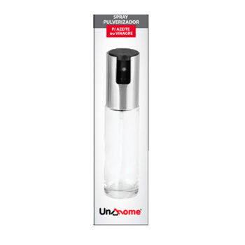 Porta Azeite/Vinagre de Vidro e Inox Uny Home 100ml