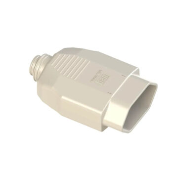 Plugue Fêmea para Extensão 2P+T Branco Weg 20A