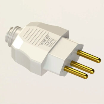 Plugue Macho para Extensão 2P+T Branco Weg 10A