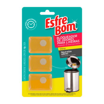 Bloqueador de Odores para Lixeira EsfreBom Citrus 3 Unidades