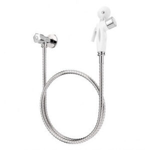 Ducha Higiênica Inox Gatilho Branco Blukit