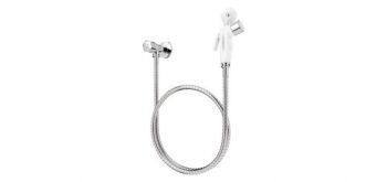 Ducha Higiênica Inox Gatilho Branco Blukit