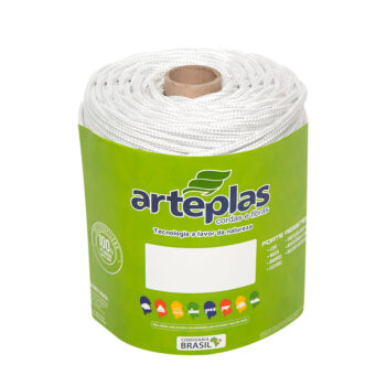 Corda Multifilamento Trançada Branca Arteplas 4mmx1m