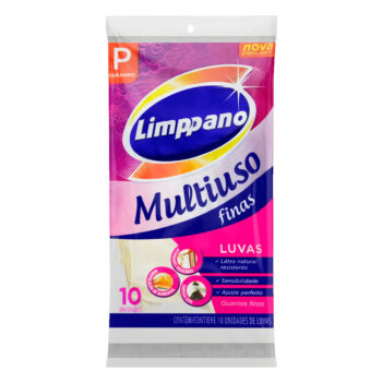 Luva Descartável de Latéx Tamanho P Limppano 10 Unidades