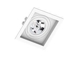 Spot Embuir Quadrado Recuado 1 Lampada Ar70 Bc Saveenergy