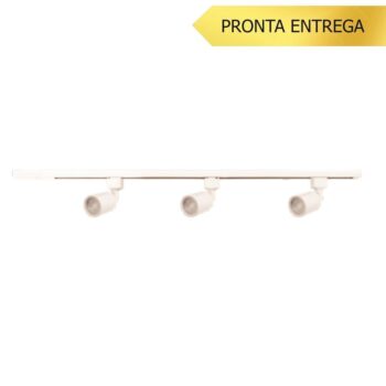 Kit Trilho com 3 lâmpadas led 7W 3000K Opus