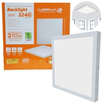 PLAFON LED SOB. QD. 36W BIV. 6500K LLUM