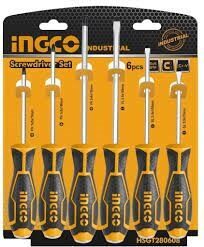 KIT CHAVES FENDA/PHILIPS 6PC INGCO