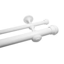 KIT VARÃO DUPLO 19/28MM 3M BRANCO BELLA ARTE