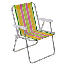 Cadeira Alum.Dobravel Colorida Mor