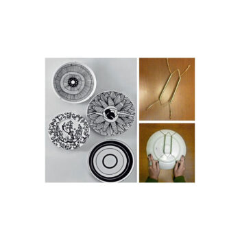 Suporte de Prato para Parede Arame Dourado Marlete 24cm