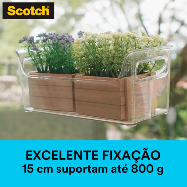 Fita Fixa Forte Dupla Face Transparente Scotch 3M - 19mmx2m - Imagem 4