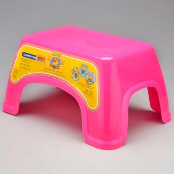 Banqueta Infantil Tramontina Catty Rosa 36x25,5cm