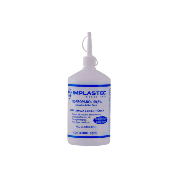 Álcool Isopropílico Implastec 110ml - Imagem 2