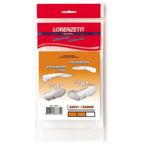 Resistência Chuveiro Advanced Top Jet Lorenzetti 6400W - 220V - Imagem 2