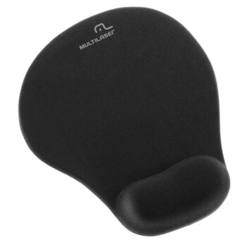 Mouse Pad Apoio de Gel Preto Multilaser 20x16cm