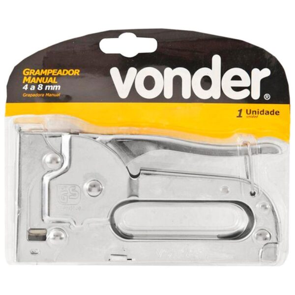 Grampeador Manual Vonder Aço 4 a 8mm