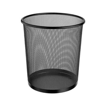 Cesto de Lixo de Metal Preto Uny Home 12L