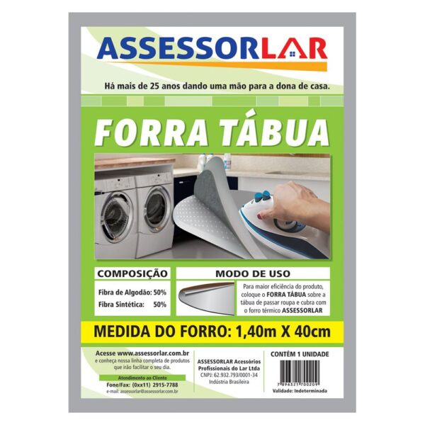 Forro para Tábua de Passar de Feltro Assessorlar 40cmx1,4m - Imagem 2