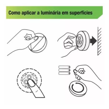 Luminária de Toque 3 Leds Prata LLum