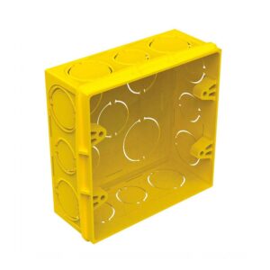 Caixa de Embutir de PVC Amarela 4x4 Tramontina
