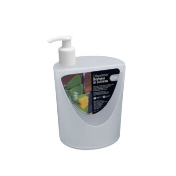 Porta Detergente com Espaço para Sabão e Esponja Incolor Coza 600ml