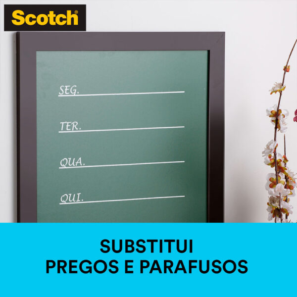 Fita Fixa Forte Dupla Face Transparente Scotch 3M - 24mmx2m - Imagem 4