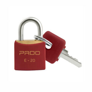 Cadeado de Latão SM Vermelho Pado 20mm