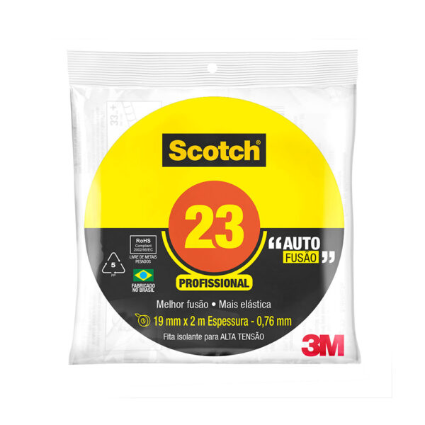 Fita Isolante Auto Fusão Preta 3M - 19mm x 2m - Imagem 3